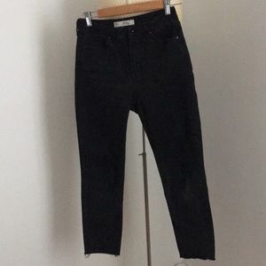 Topshop Orson high waist jeans in washed black